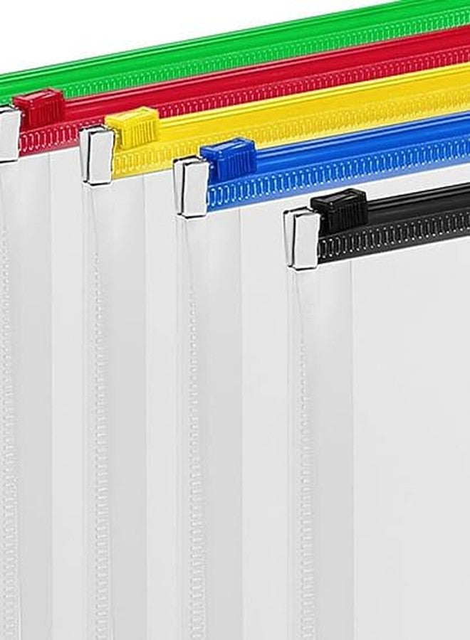Staples 344890 Poly Zip Envelopes Letter Size Clear with Assorted Zippers 5/PK - Image 5